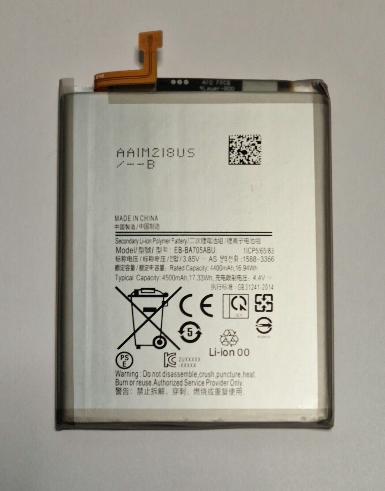 Akku für Samsung Galaxy A70 A705F EB-BA705ABU Accu Battery 48h_Blitzversand