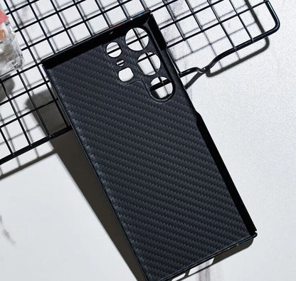 Schutzhülle für Samsung S22 Ultra aus Echter Aramid Carbon Faser Hard Case