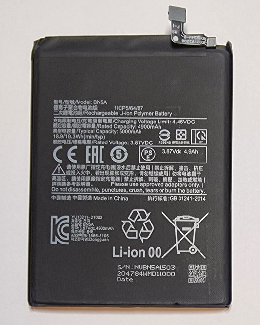 Akku für Xiaomi Redmi Note 11 BN5A Batterie 5000mAh Battery Pack Accu