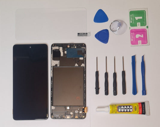 Display Samsung Galaxy A71 A715F OEM (OLED) Bildschirm LCD Touch mit Fingerprint