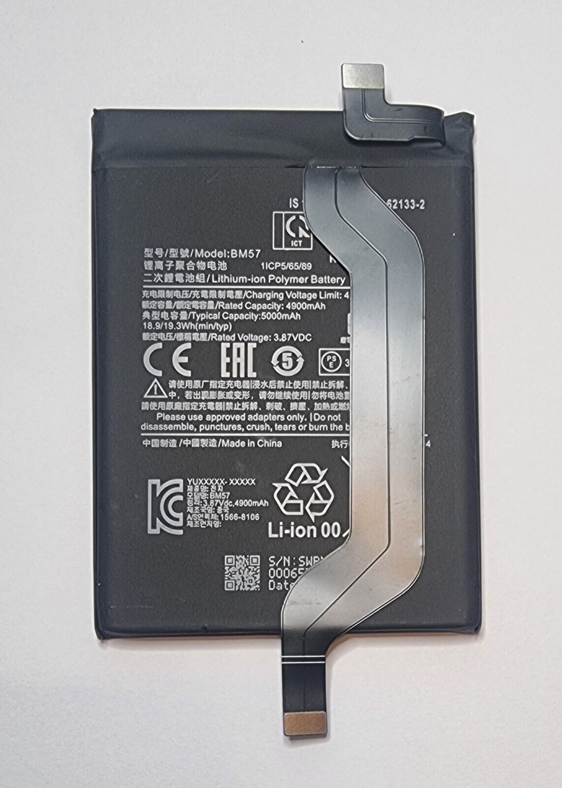 Akku für Xiaomi Redmi Note 10 Pro BM57 5000mAh Batterie Accu 48h_Blitzversand