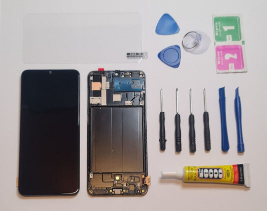 Display Samsung Galaxy A70 A705F OEM (OLED) Bildschirm LCD Touch mit Fingerprint