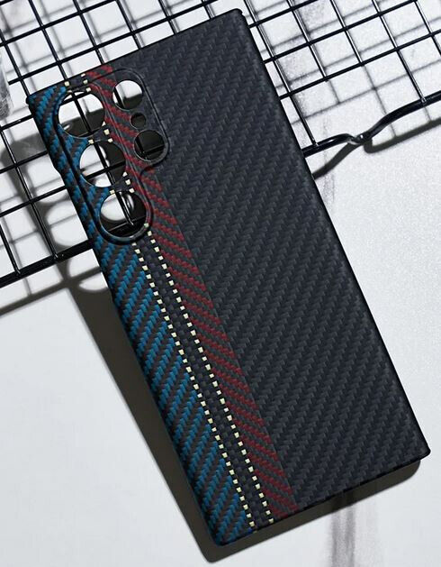 Schutzhülle für Samsung S22 Ultra aus Echter Aramid Carbon Faser Hard Case